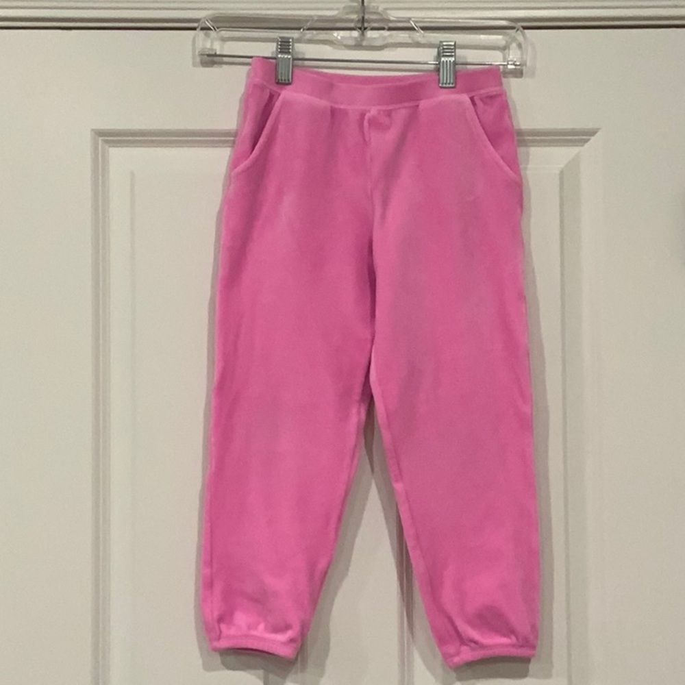 Girl’s Lilly Pulitzer Mini Mallie Velour Pant Size M